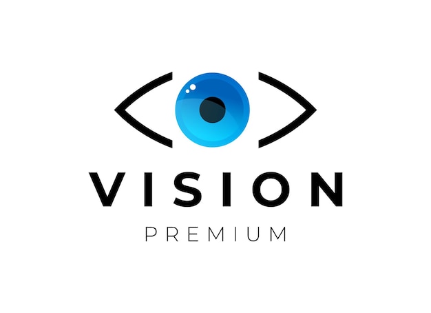 Vector a logo for a brand called vision premium