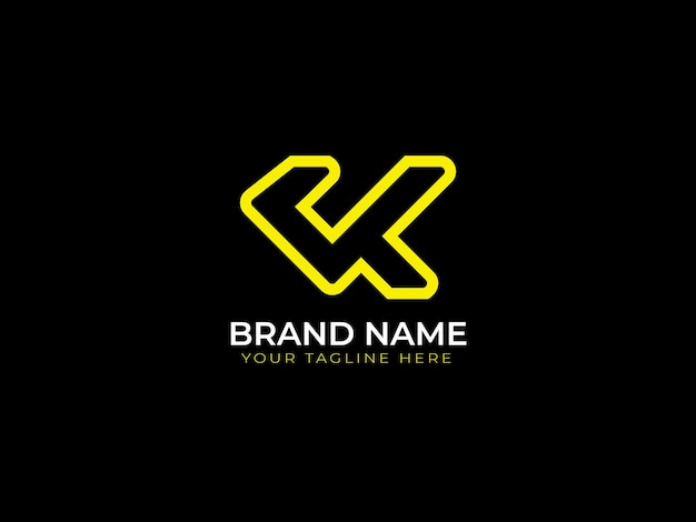 a logo for a brand name in a black background