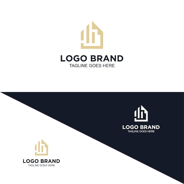 Logo branding business real estate professional design