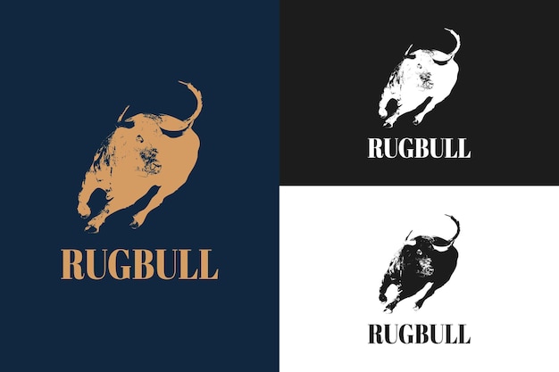 Logo Bull Elegance buffalo cow logo design inspiration Vector illustration Vintage Style