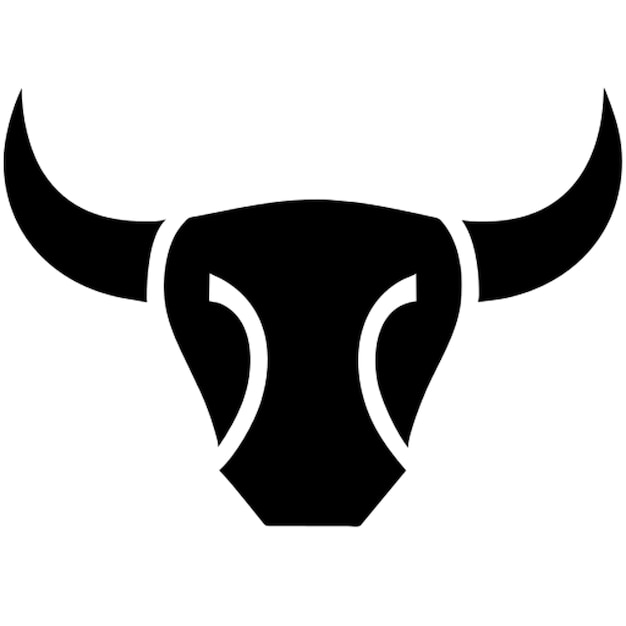 logo bulls head geometric shapes pictogram