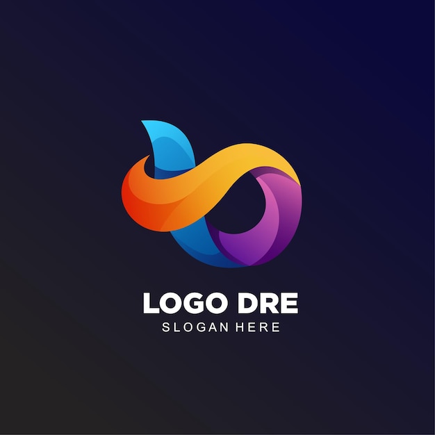 Logo business colorful gradient design