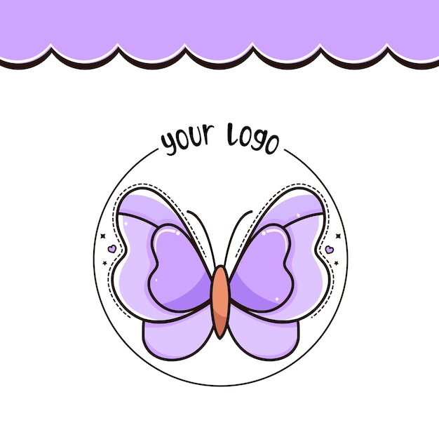 Logo butterfly Illustration Vector