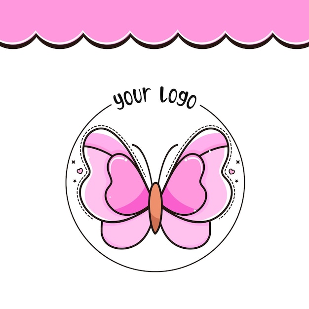 Logo butterfly Illustration Vector