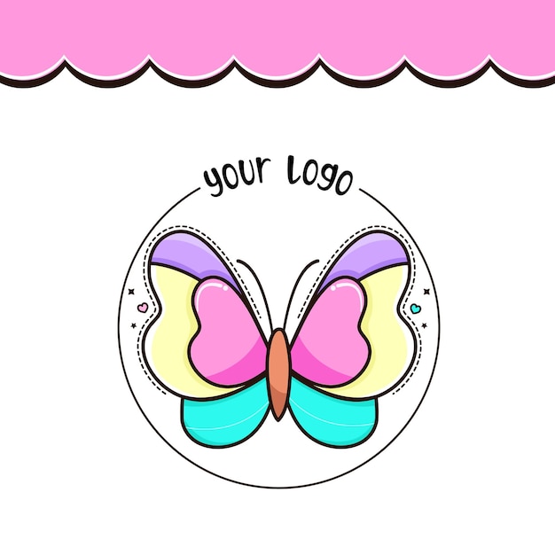 Logo butterfly Vector Illustration