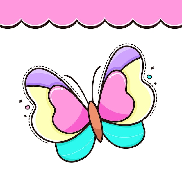 Logo butterfly Vector Illustration