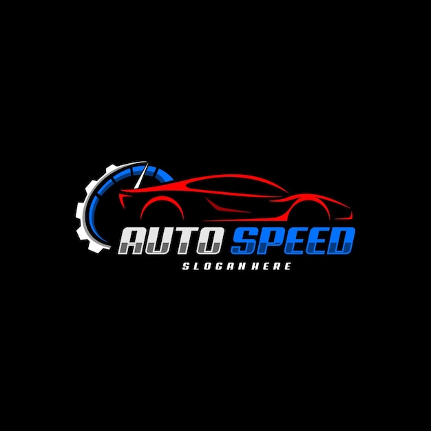 A logo for a car show called auto speed