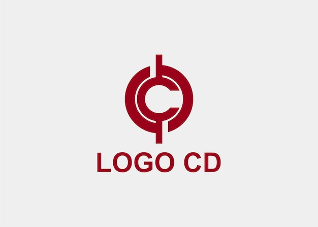 Vector logo cd letter company name