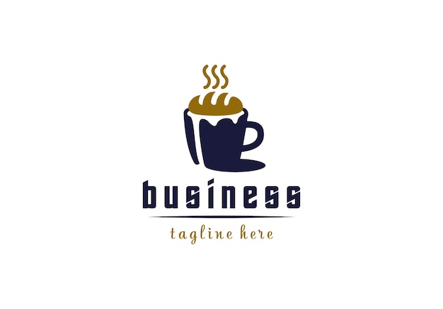 Logo Coffee Bread For Cafe Restaurant Beverages And Food