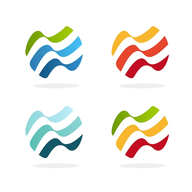 Logo Colorful Vector Wave