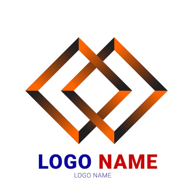 A logo for a company color design