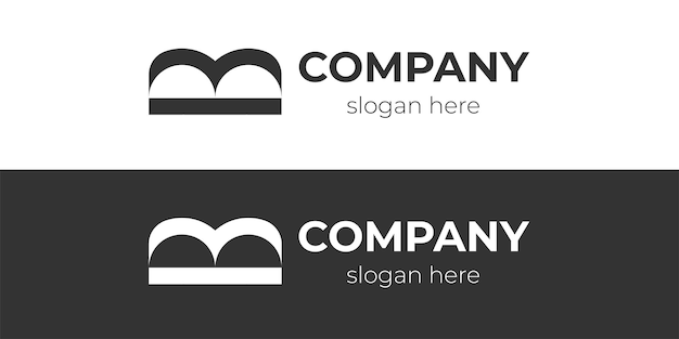 LOGO company Monochrome logo design Logo template lette B logo company Business logo