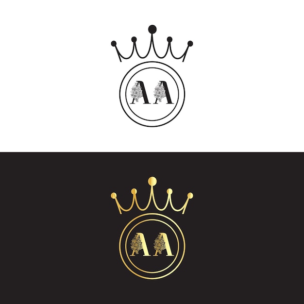 a logo for a crown and crown with a crown and a crown