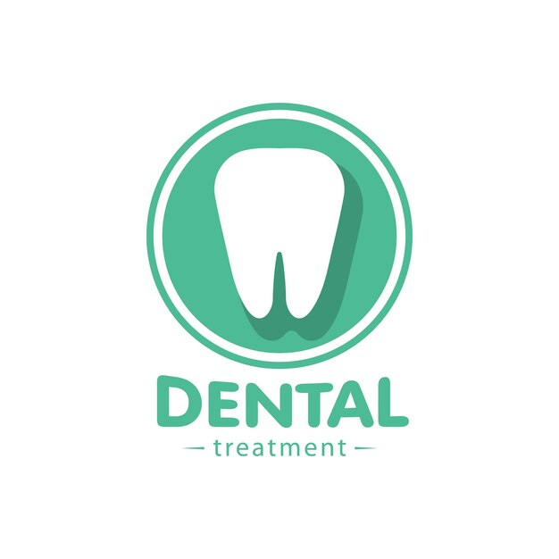 Logo for the dental clinic. Treatment and disposal of problematic teeth. Equipment vector icon. World Day of the dentist character.