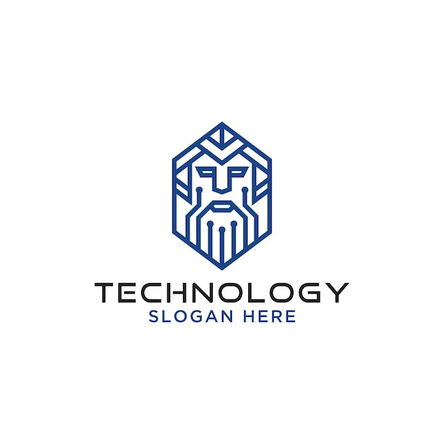 Logo design abstract symbols for the business identity of technology companies