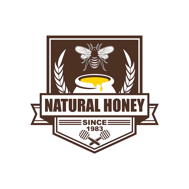 Logo design, badges, banners, social media advertisements and labels for honey products