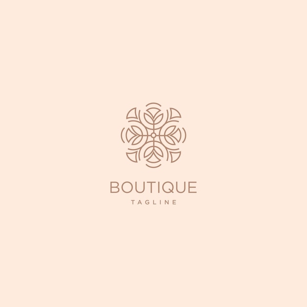 LOGO DESIGN BOUTIQUE TAGLINE ART TEMPLATE