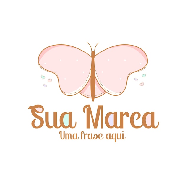 Logo design Butterfly Vector Illustration