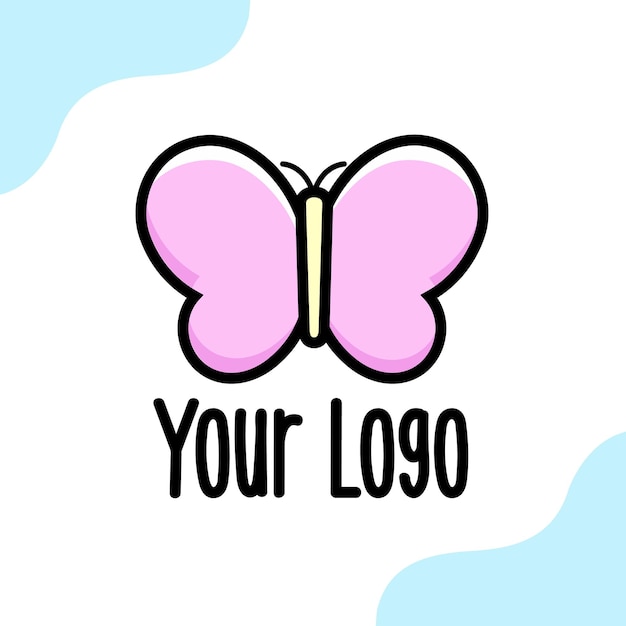 Logo design butterfly Vector