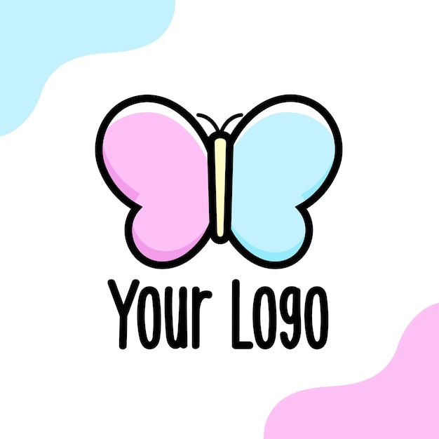 Logo design butterfly Vector