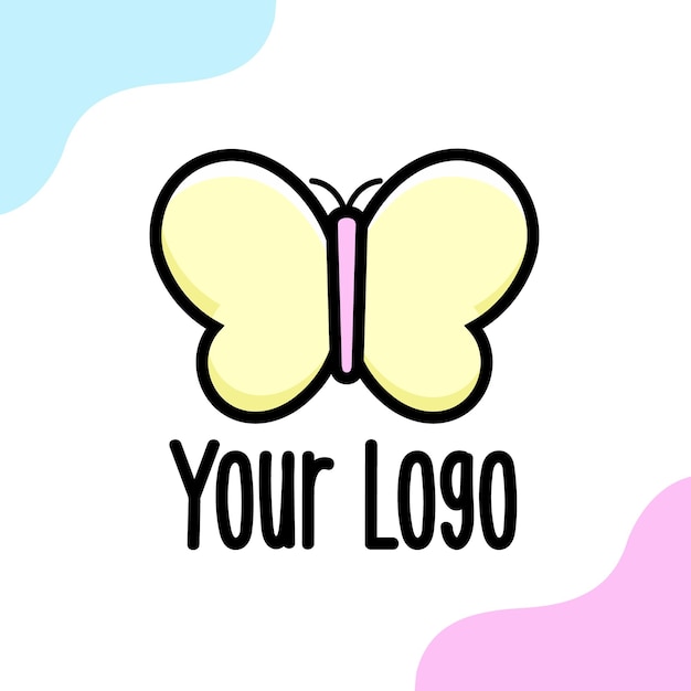 Logo design butterfly Vector