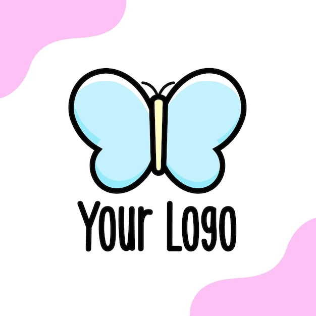 Logo design butterfly Vector