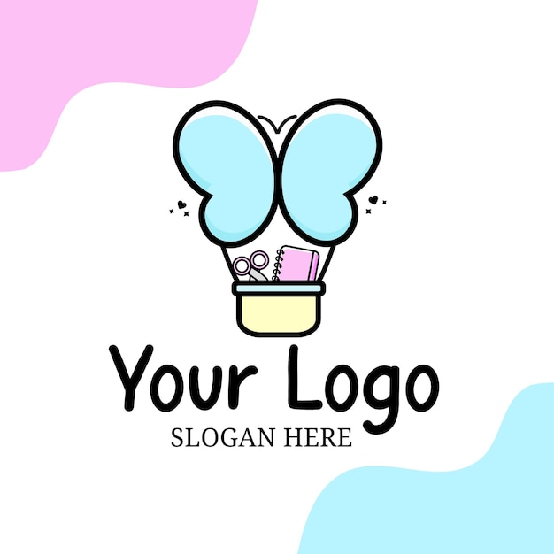 Logo design butterlfy Vector