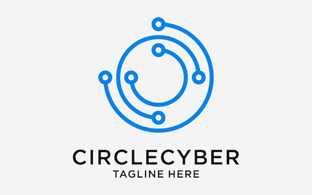 Logo design circle technology template