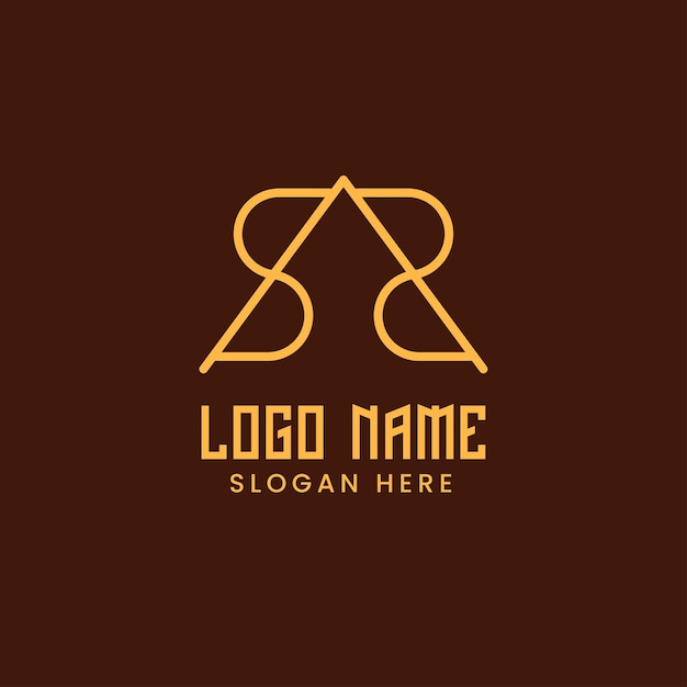 Logo Design Concept Letter SI Minimalist