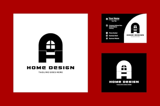 Logo Design of H D DH HD in Vector for Construction Home Real Estate Building Property