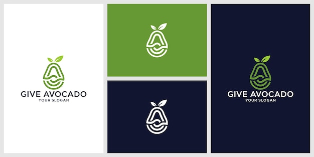 logo design inspiration avocado care	