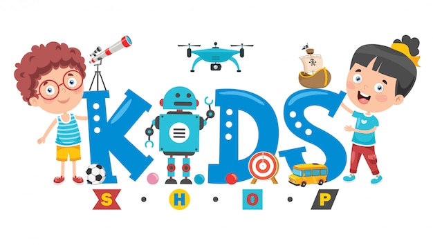 Logo Design For Kids Shop