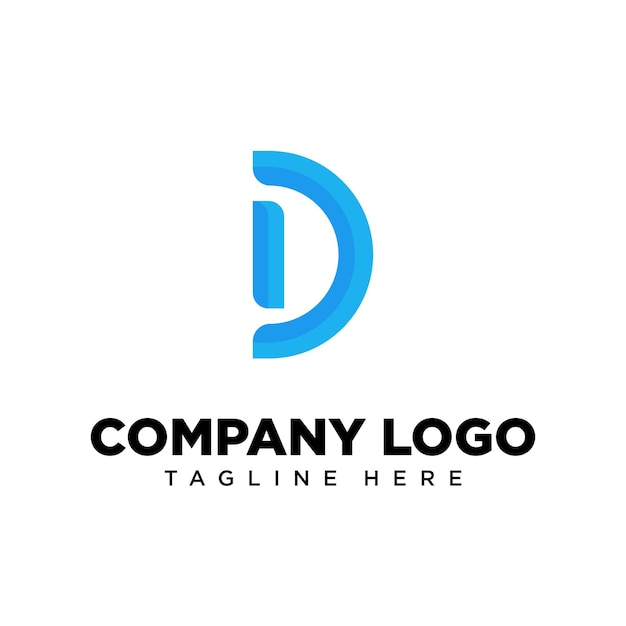 Logo design letter D, suitable for company, community, personal logos, brand logos