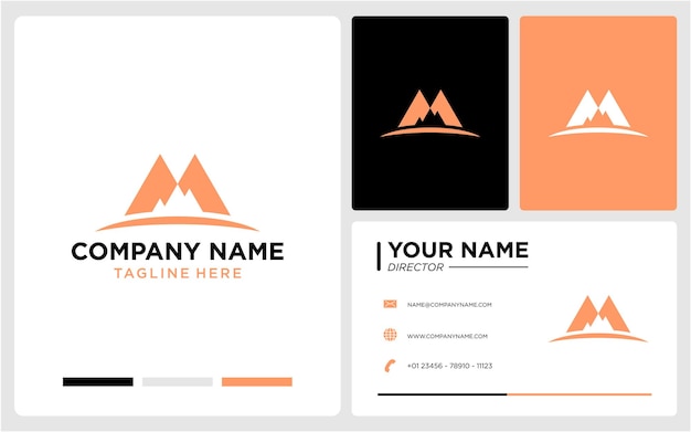 logo design mountain modern 22