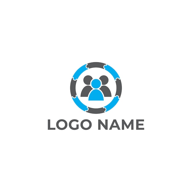 Logo design of people team group company name