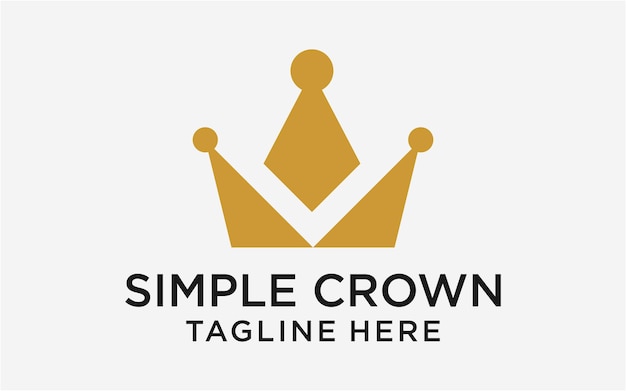 Logo design simple crown template