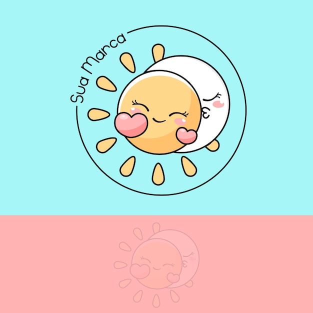 Logo design sun and moon