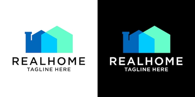 Logo design technology home modern style