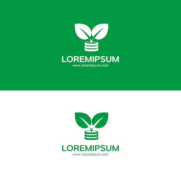 Logo design with leaves