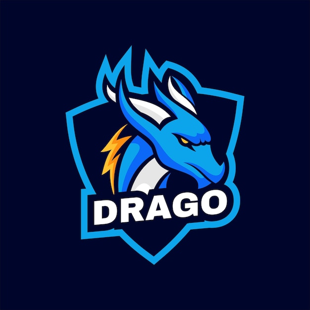  Logo Dragon Simple Mascot Style