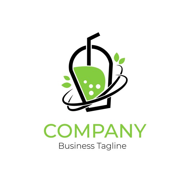 Vector logo drink business company brand