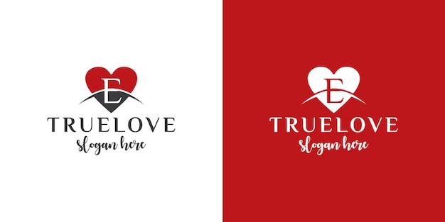 Logo e love heart