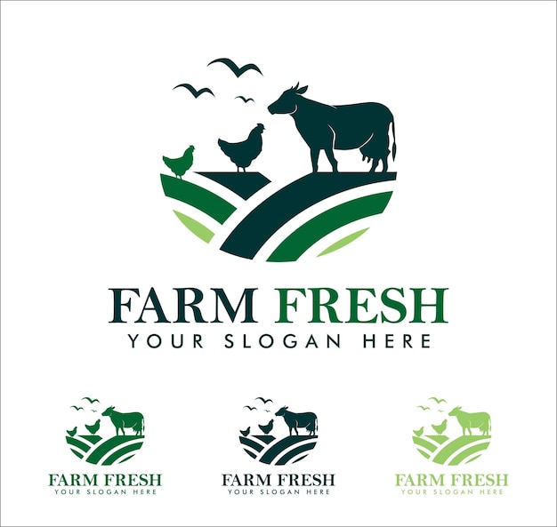 A logo for a farm fresh product