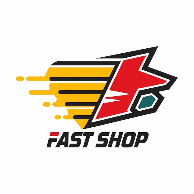 Vector a logo for fast shop that says fast shop