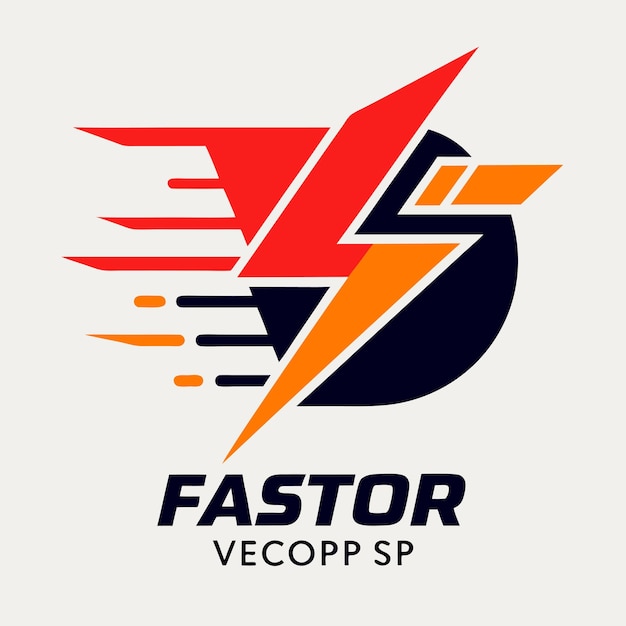 Vector a logo for a fast speed test