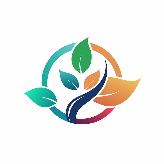 A logo featuring leaves designed for a companys branding identity Craft a sleek logo for a nonprofit organization focused on mental health awareness