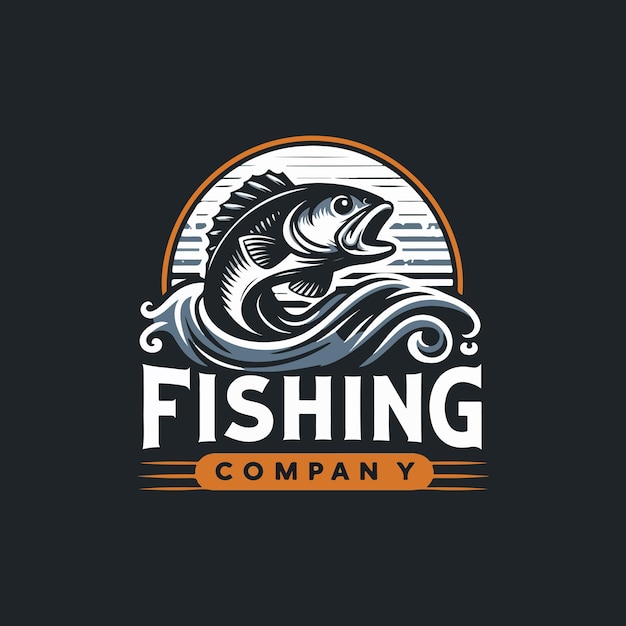 a logo for fishing and hunting is shown in a circle