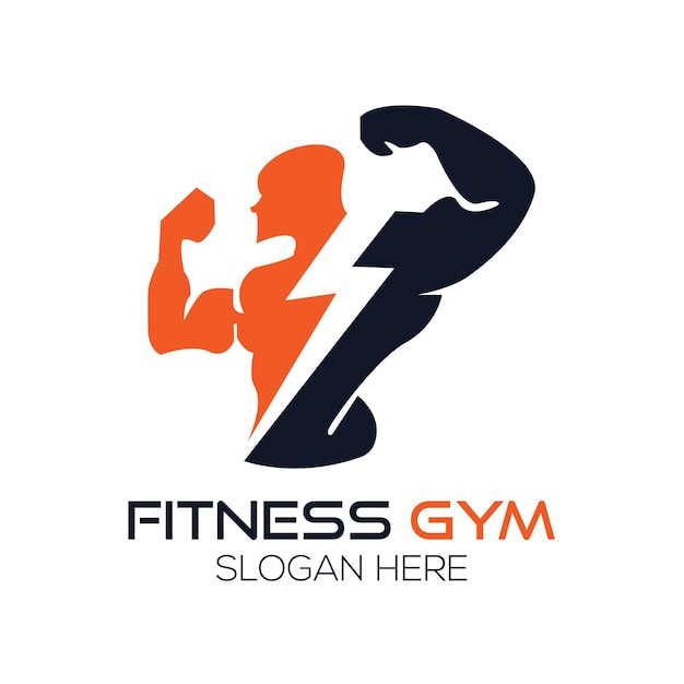 a logo for a fitness center that says fitness here