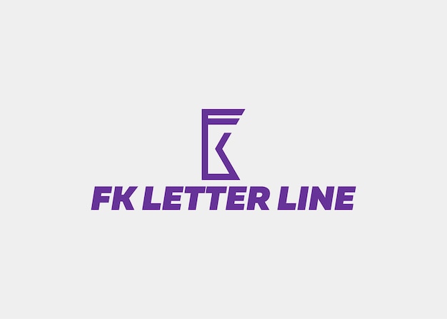 LOGO FK LETTER LINE COMPANY NAME