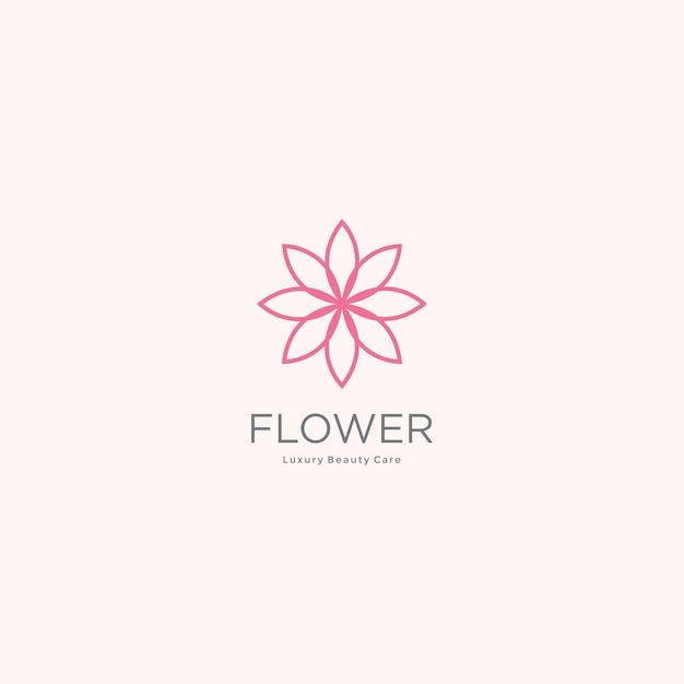 Vector logo flower design art template